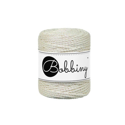 Cuerda torcida 3 mm Bobbiny - Metalizada (50 metros)