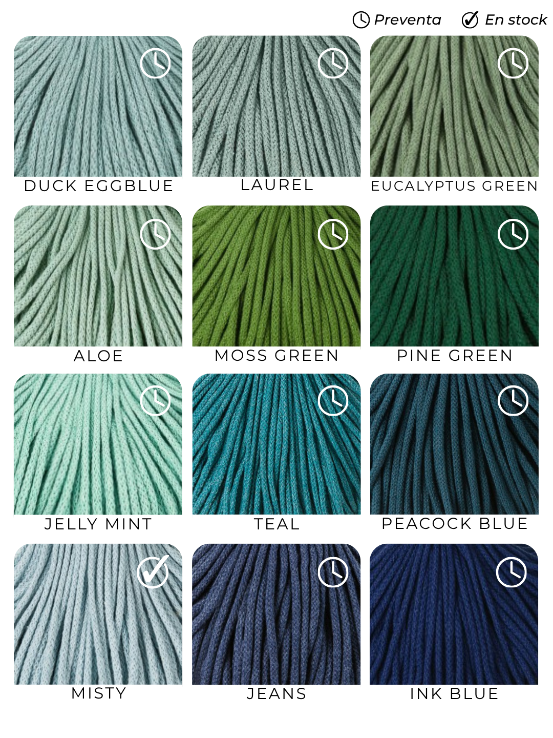 Cuerda trenzada 3 mm Bobbiny (100 metros)