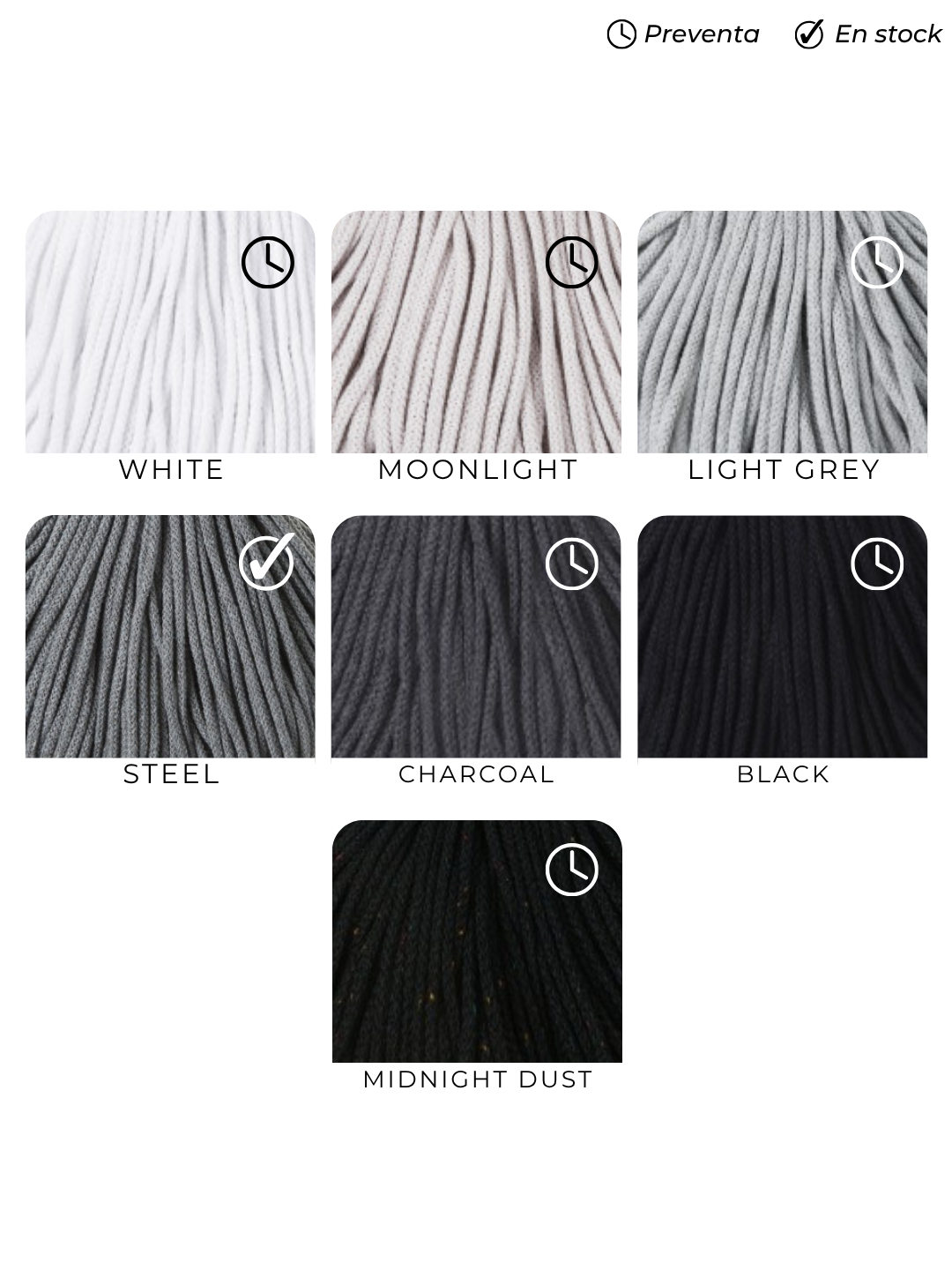 Cuerda trenzada 3 mm Bobbiny (100 metros)