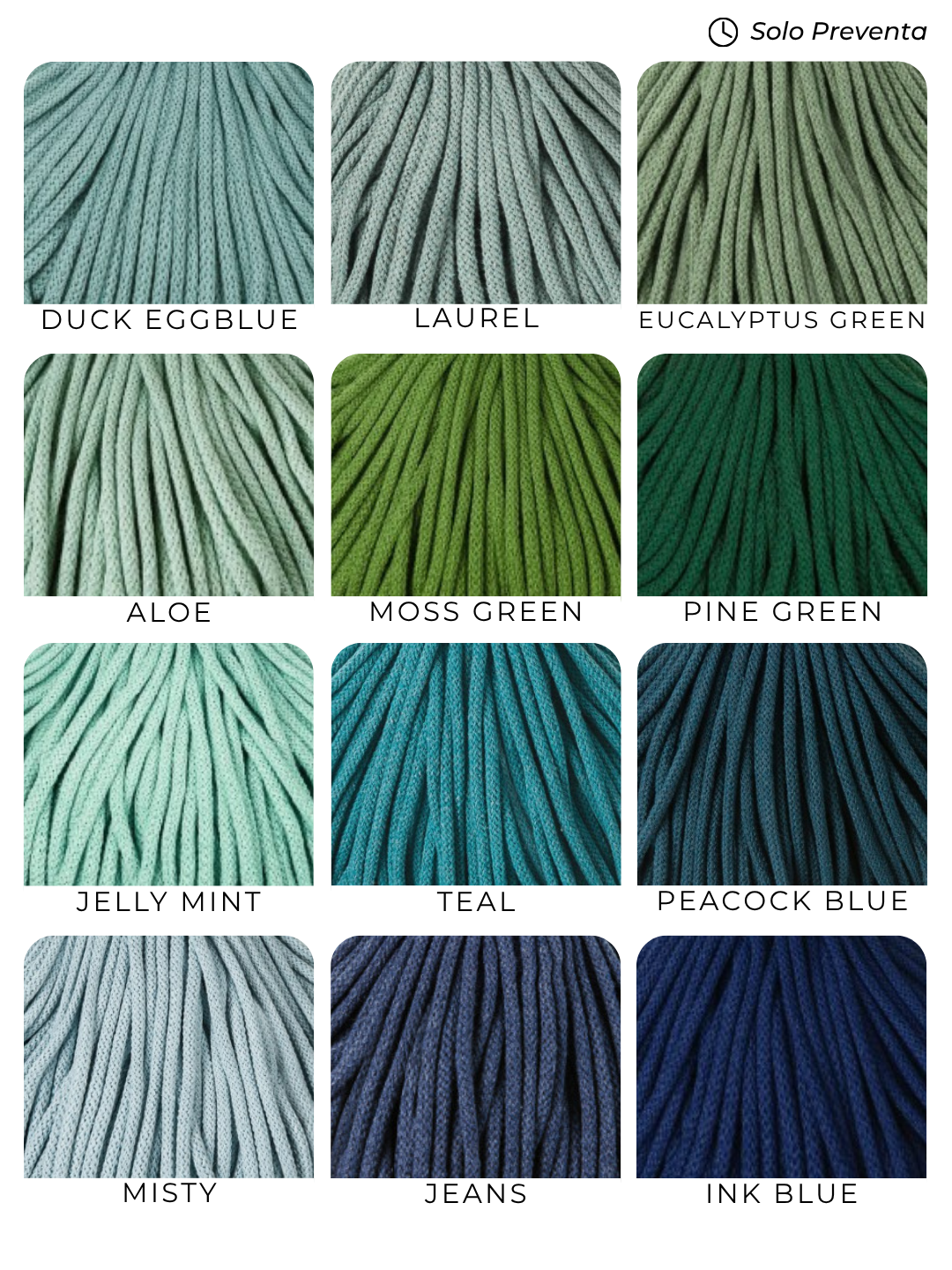 Cuerda trenzada 5 mm Bobbiny (50 metros)