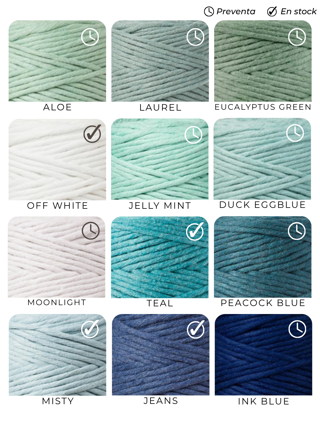 Cuerda peinada 3 mm Bobbiny (100 metros)