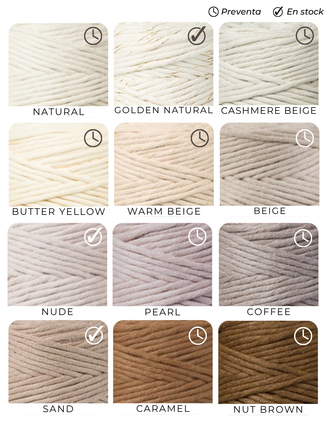 Cuerda peinada 3 mm Bobbiny (100 metros)