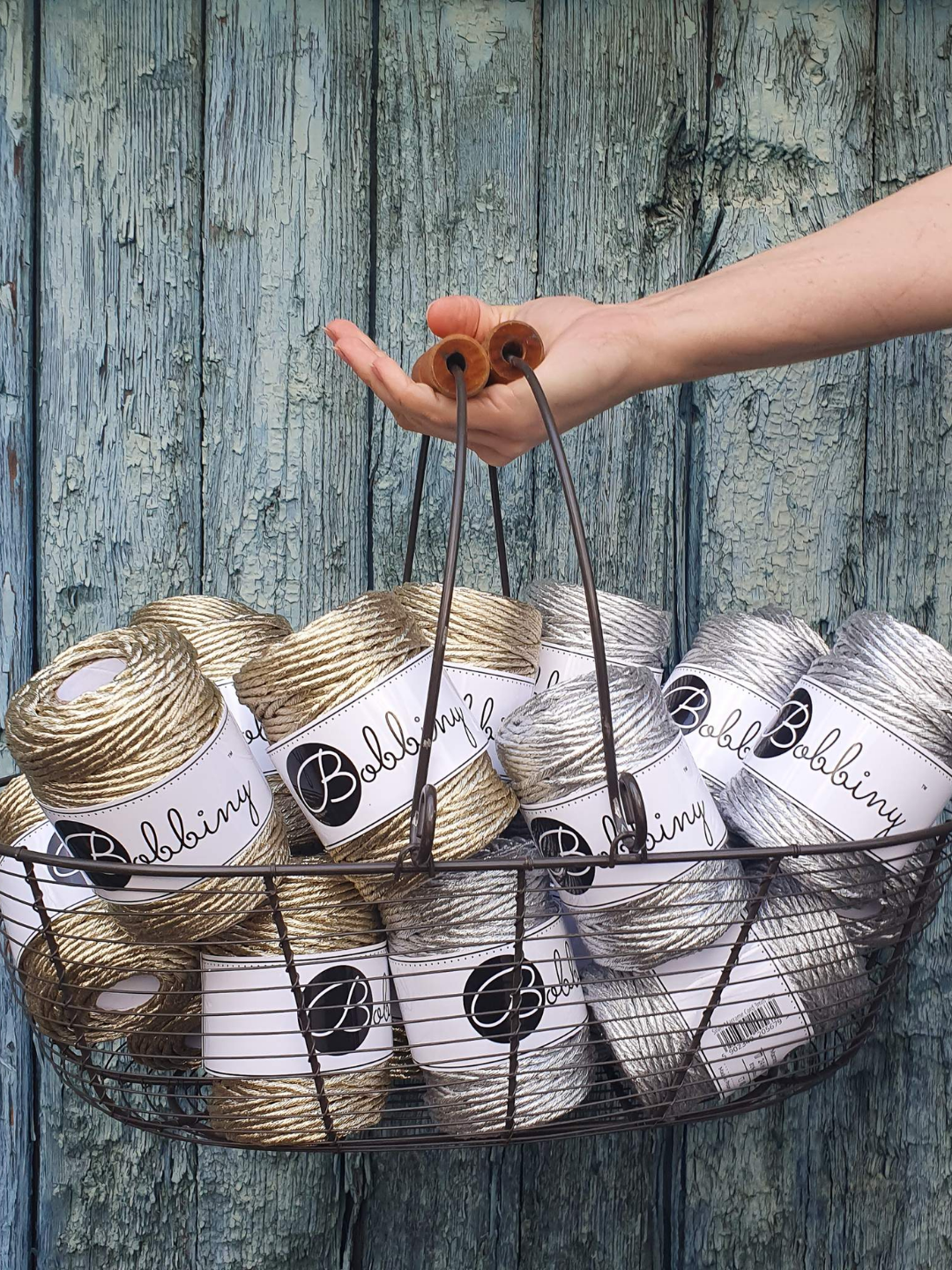 Cuerda peinada 3 mm Bobbiny - Metalizada (50 metros)