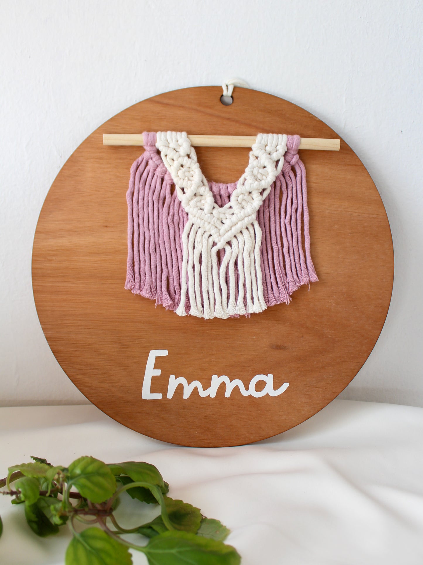 Personalized Boho Frame - Pink