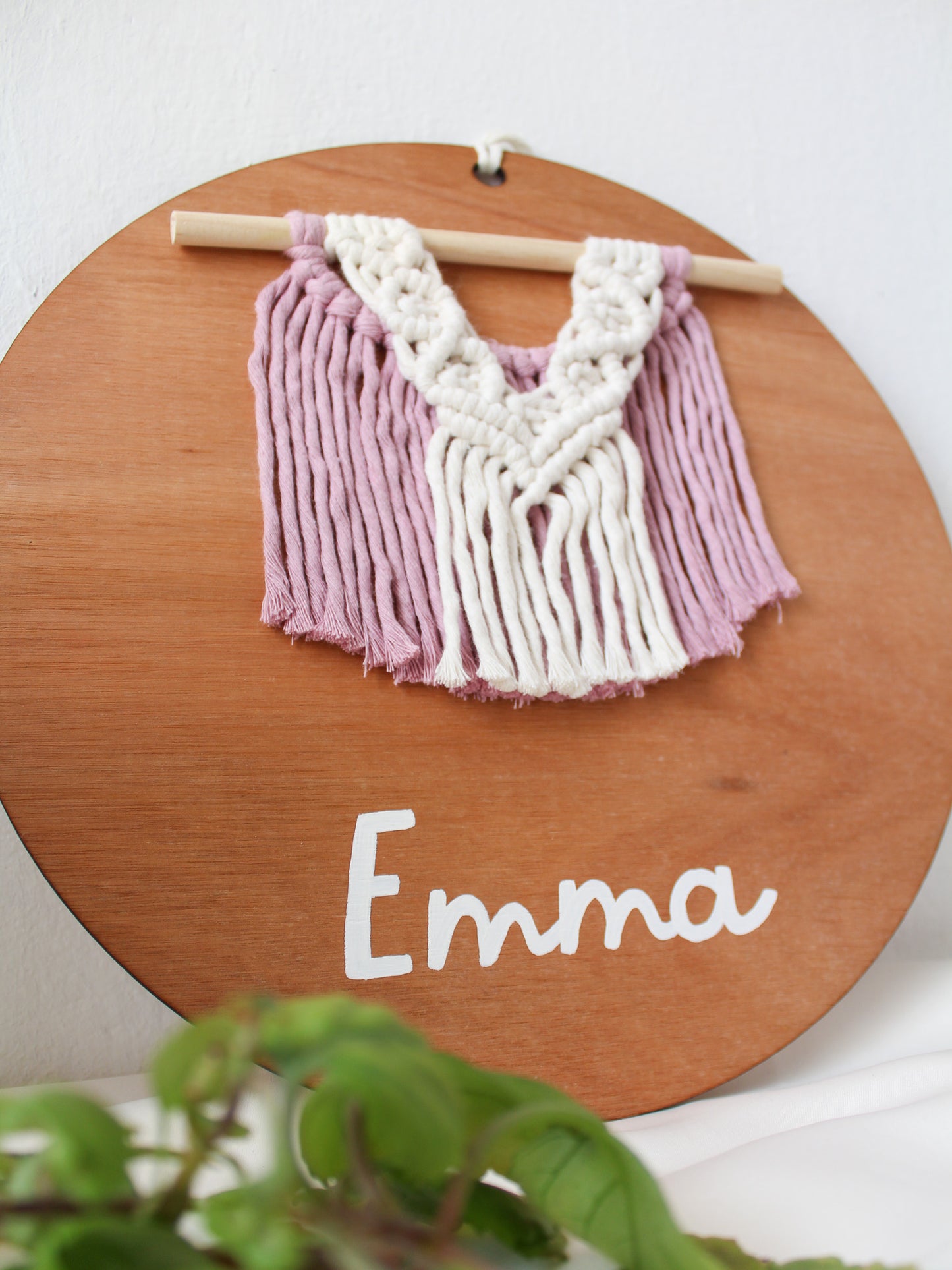 Personalized Boho Frame - Pink