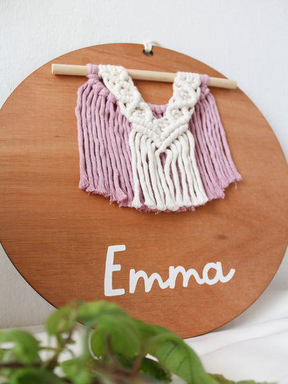 Cuadro Boho Personalizado Rosa