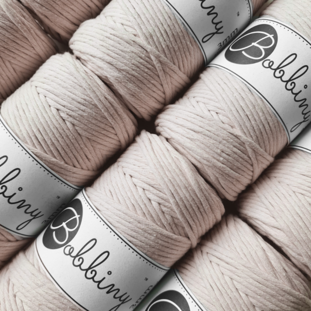 Cuerda peinada 3 mm Bobbiny (100 metros)