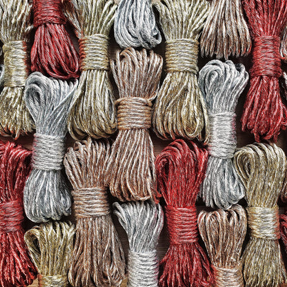 Cuerda peinada 3 mm Bobbiny - Metalizada (50 metros)