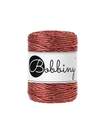 Cuerda peinada 3 mm Bobbiny - Metalizada (50 metros)